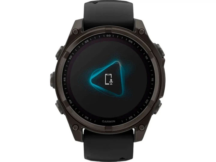 Спортивний годинник Garmin Fenix 8 47mm Solar Sapphire Carbon Gray DLC Titanium w. Black/Pebble Gray S. Band (010-02906-10/11) - изображение 2