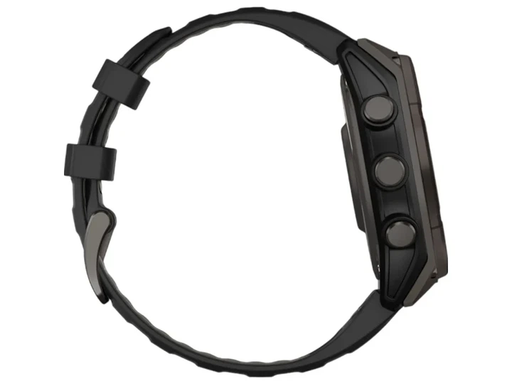 Спортивний годинник Garmin Fenix 8 47mm Solar Sapphire Carbon Gray DLC Titanium w. Black/Pebble Gray S. Band (010-02906-10/11) - изображение 6