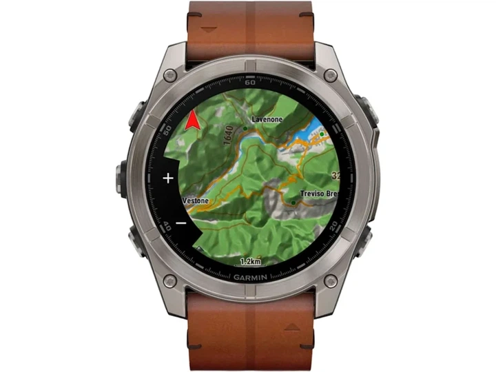 Спортивний годинник Garmin Fenix 8 51mm AMOLED Sapphire Carbon grey DLC w. Chestnut Leather Band (010-02905-40) - Фото 2 Спортивний годинник Garmin Fenix 8 51mm AMOLED Sapphire Carbon grey DLC w. Chestnut Leather Band (010-02905-40) - изображение 2