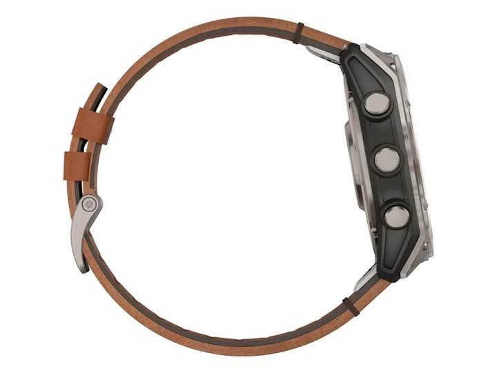 Спортивний годинник Garmin Fenix 8 51mm AMOLED Sapphire Carbon grey DLC w. Chestnut Leather Band (010-02905-40) - Фото 7 Спортивний годинник Garmin Fenix 8 51mm AMOLED Sapphire Carbon grey DLC w. Chestnut Leather Band (010-02905-40) - изображение 7