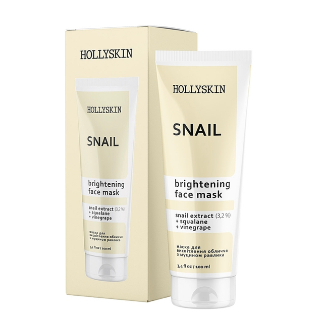 Маска для лица HOLLYSKIN Snail Face Mask с муцином улитки 100 мл - Фото 1 Маска для лица HOLLYSKIN Snail Face Mask с муцином улитки 100 мл - изображение 1