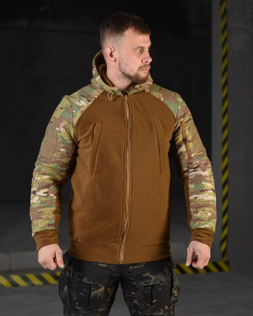 Тактична кофта на хутрі баранчика 7.62 Tactical 2XL койот (90423) - зображення 1