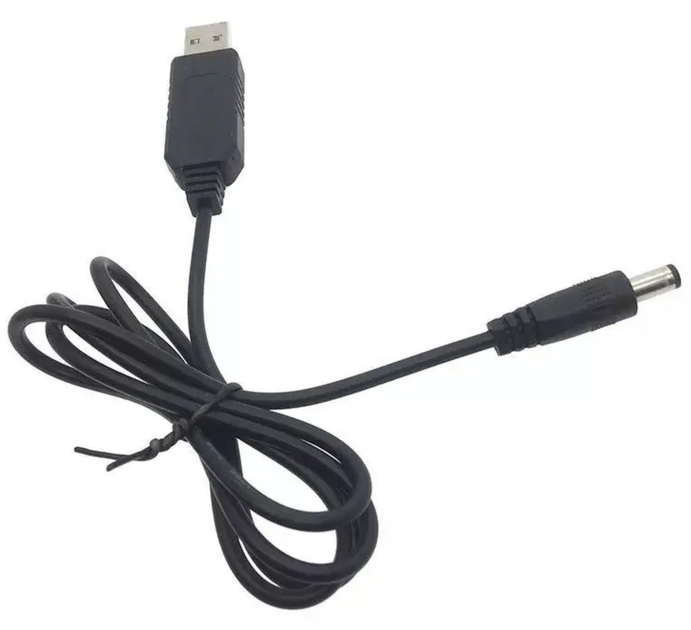 Підвищуючий перетворювач 9-12В, 1А, 5.5*2.1мм, USB-кабель для живлення роутера, відеокамер від Power Bank - Фото 6 Підвищуючий перетворювач 9-12В, 1А, 5.5*2.1мм, USB-кабель для живлення роутера, відеокамер від Power Bank - зображення 6
