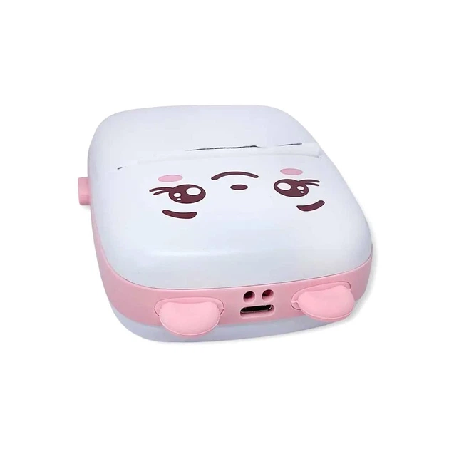 Мини принтер портативный беспроводной Mini Printer для фото, наклеек, чеков, этикеток, раскрасок Розовый - изображение 3
