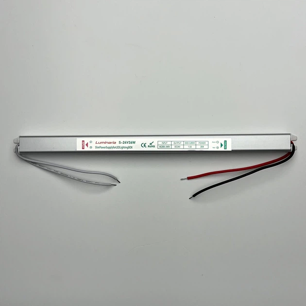 Преобразователь напряжения LUMINARIA S-24V-36W 282х18х18 IP20 (LED драйвер) - изображение 3