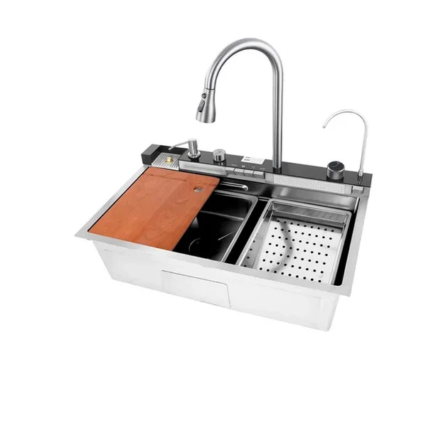 Мийка багатофункціональна Mixxus MH7546-SET-06.SUS304 DECOR з вбудованим змішувачем (MX9577) - Фото 1 Мийка багатофункціональна Mixxus MH7546-SET-06.SUS304 DECOR з вбудованим змішувачем (MX9577) - изображение 1