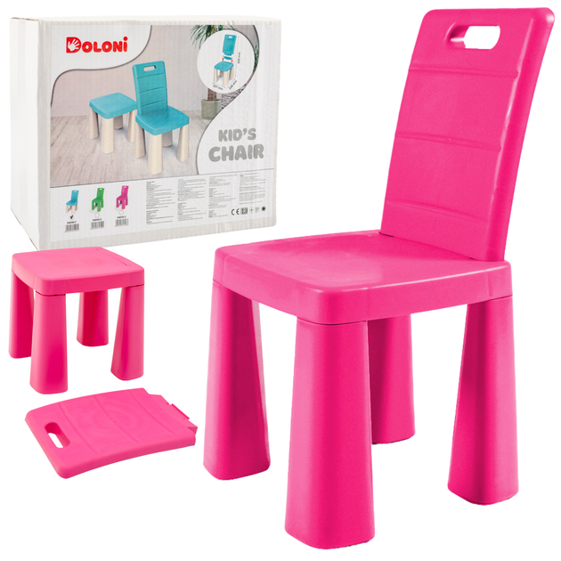 Krzesełko dziecięce Doloni 3 w 1 Pink (0634881919313) - obraz 5