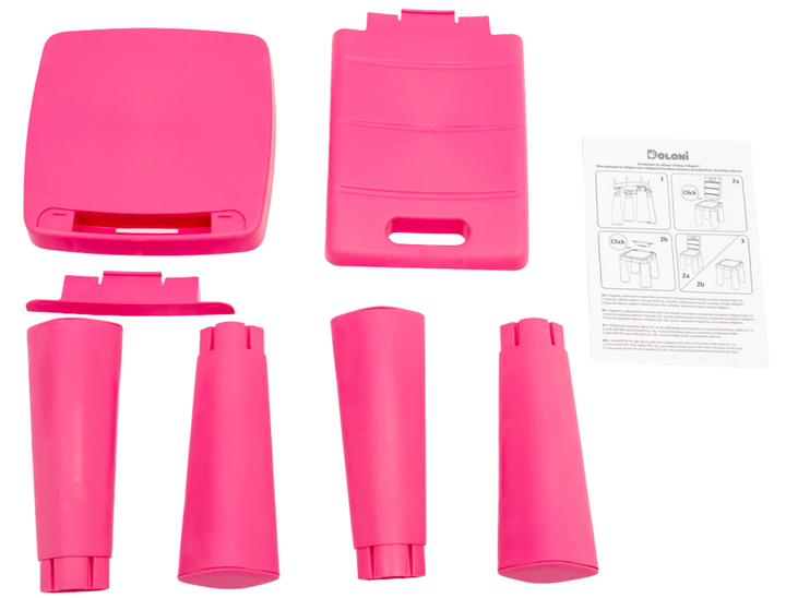 Krzesełko dziecięce Doloni 3 w 1 Pink (0634881919313) - obraz 4