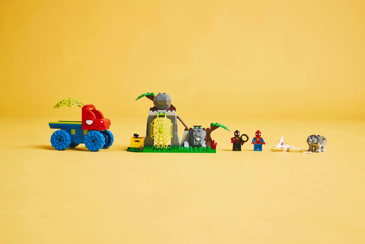 Zestaw klocków LEGO Marvel Spidey Misja ratunkowa zespołu Spidey’ego w dinoterenówce 136 elementy (11199) - obraz 11