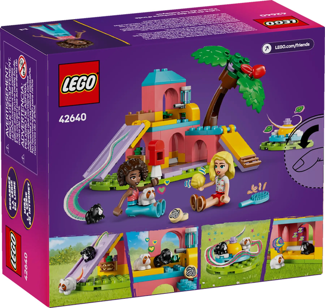 Zestaw klocków LEGO Friends Plac zabaw dla świnek morskich 86 elementy (42640) - obraz 1