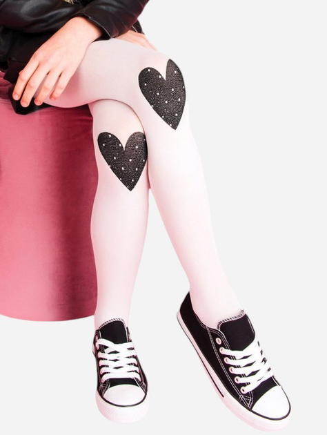 Дитячі колготки для дівчинки Yoclub RAM-0124G-0140 104-110 40 Den Білі (5903999487768) - зображення 1