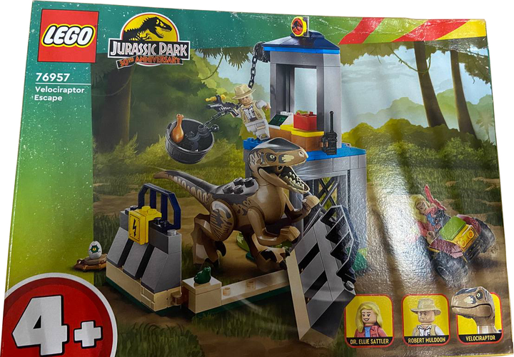 Zestaw klockow LEGO Jurassic World Ucieczka welociraptora 137 elementow (76957) (955555908116278) - Outlet - obraz 2