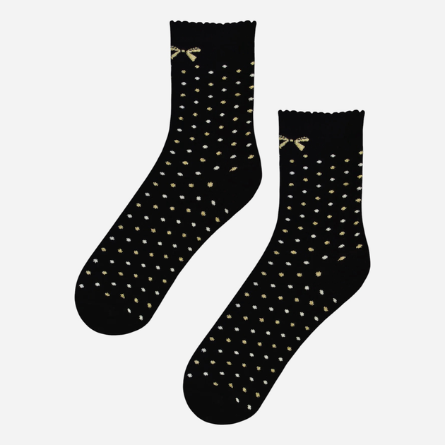 Skarpetki młodzieżowe NOVITI SB059-W-02 cotton 35-38 Czarne (5905204334737) - obraz 1