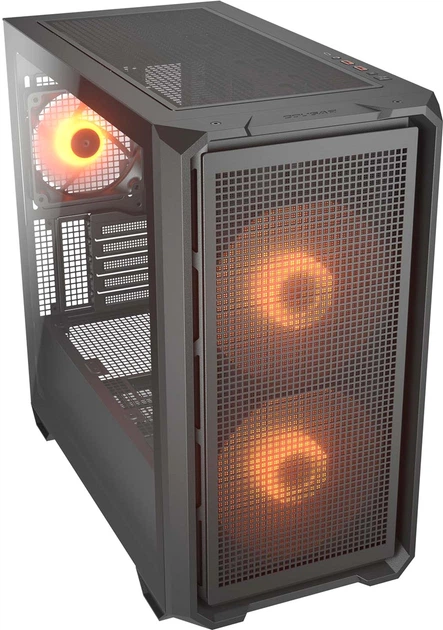 Obudowa Cougar MX600 Mini RGB Black (CGR-5GC9B-RGB) - obraz 2