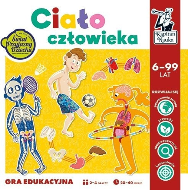 Gra planszowa Kapitan Nauka Ciało człowieka w.2 (5904905917096) - obraz 3