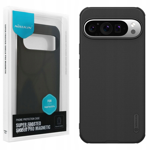 Чехол бампер Nillkin Super Frosted Shield Pro для Google Pixel 9 / 9 Pro Black - изображение 4
