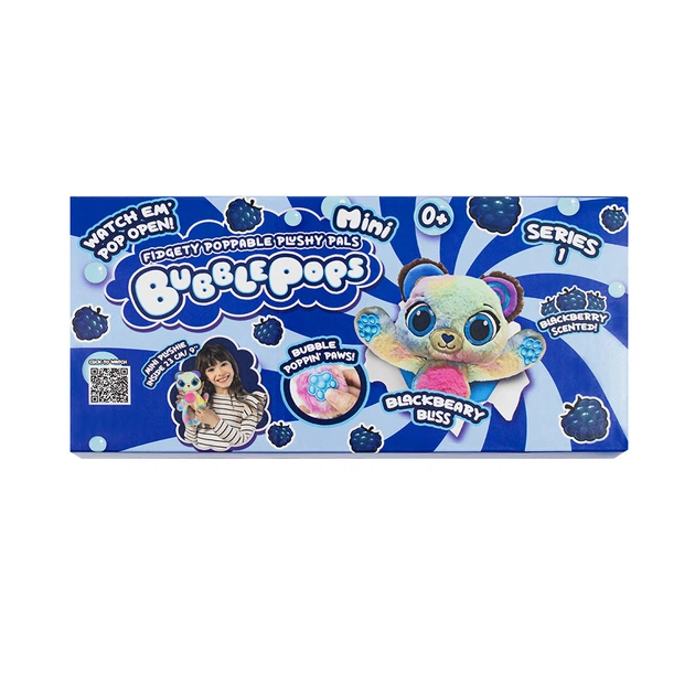 Мягкая игрушка Bubble Pops мини Черничный медвежонок 2402005/8 - Фото 3 Мягкая игрушка Bubble Pops мини Черничный медвежонок 2402005/8 - изображение 3