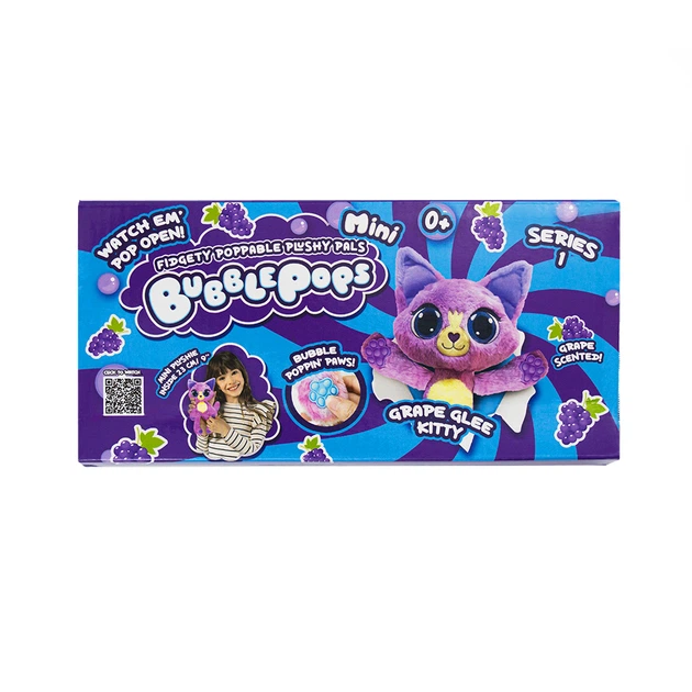 Мягкая игрушка Bubble Pops мини Виноградный котенок 2402005/5 - Фото 3 Мягкая игрушка Bubble Pops мини Виноградный котенок 2402005/5 - изображение 3