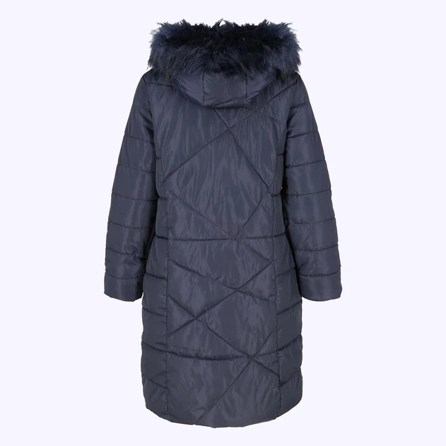 Kurtka puchowa damska długa PERSO BLH818025F L Ciemnoniebieska (5905080209365) - obraz 8