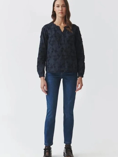 Блузка жіноча Tatuum Relia T2501.044 44 Темно-синя (5900142395420) - зображення 3
