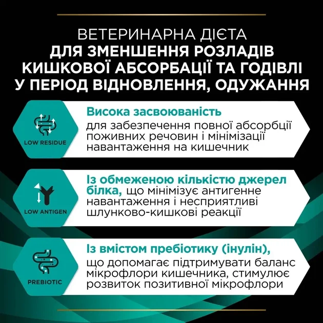 Сухий дієтичний корм PRO PLAN VETERINARY DIETS EN Gastrointestinal для кошенят та дорослих котів для зменшення розладів кишкової - Фото 6 Сухий дієтичний корм PRO PLAN VETERINARY DIETS EN Gastrointestinal для кошенят та дорослих котів для зменшення розладів кишкової - зображення 6