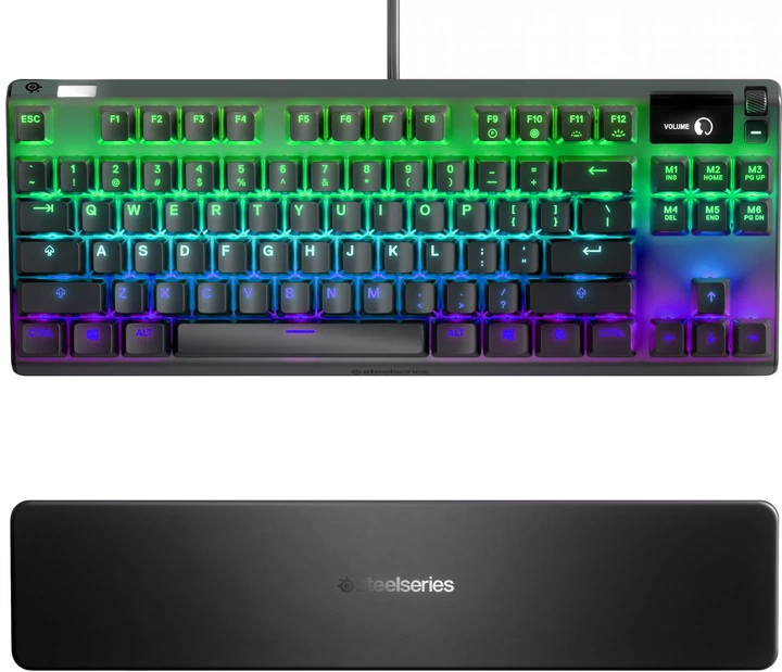 Ігрова клавіатура SteelSeries Apex Pro TKL / Механічна / RGB підсвітка / UKR / Black Б/В - зображення 2
