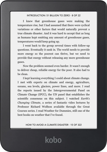 Электронная книга 6" Kobo Clara 2E / 16Gb / Linux / Wi-Fi / Bluetooth ...