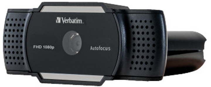 Kamera internetowa Verbatim AWC-01 Full HD 1080P Black (49578) - obraz 4