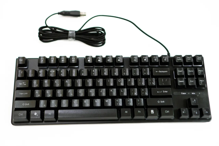 Клавіатура USB-ігрова з RGB-підсвіткою TCL 87 - Фото 3 Клавіатура USB-ігрова з RGB-підсвіткою TCL 87 - зображення 3