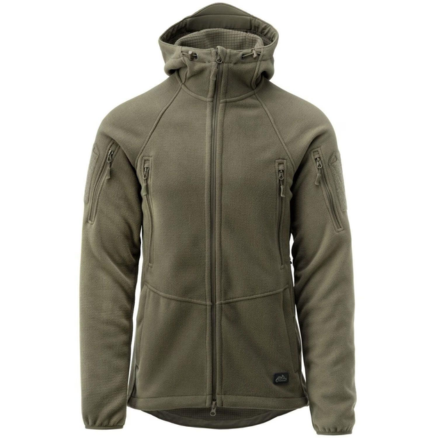 Тактична флісова кофта Helikon Patriot Mk2 Hybrid Fleece з капюшоном olive олива XS - зображення 1