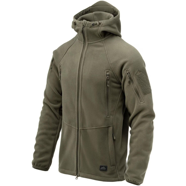 Тактична флісова кофта Helikon Patriot Mk2 Hybrid Fleece з капюшоном olive олива XS - зображення 2