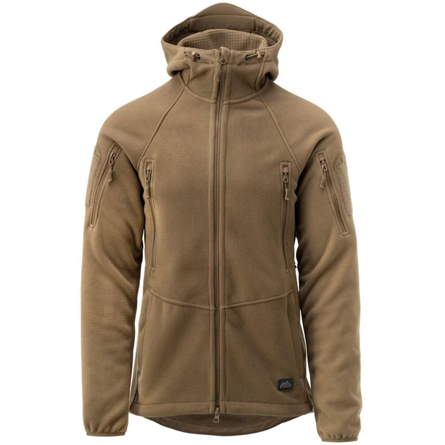 Тактична флісова кофта Helikon Patriot Mk2 Hybrid Fleece з капюшоном coyote койот XS - зображення 1