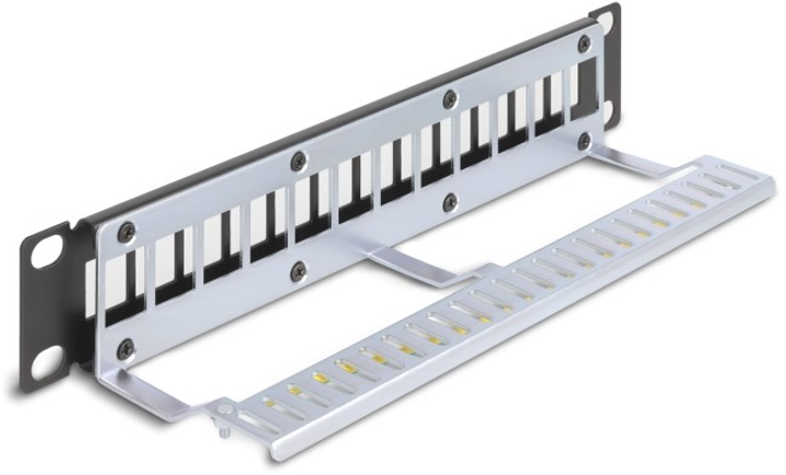 Patch panel Delock 10" 1U 12 porty Keystone (4043619668748) - obraz 3