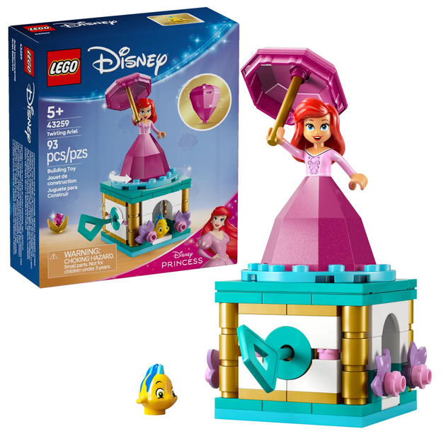 Zestaw klocków LEGO Disney Princess Wirująca Arielka 93 elementy (43259) - obraz 2