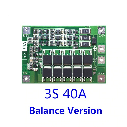 Плата BMS 3s 40a (12.6v) Контроллер заряда с балансировкой Li-ion 18650 - Фото 1 Плата BMS 3s 40a (12.6v) Контроллер заряда с балансировкой Li-ion 18650 - изображение 1
