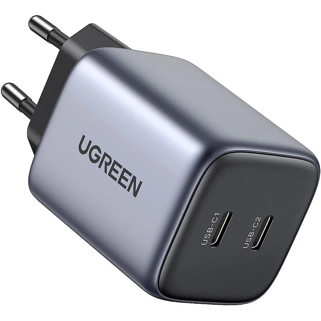 Мережевий зарядний пристрій Ugreen CD294 Nexode 45W Charger Space Gray - зображення 2