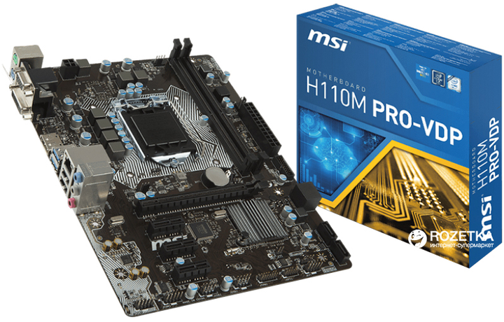 Материнская плата MSI H110M PRO-VDP (s1151, Intel H110, PCI-Ex16 ...