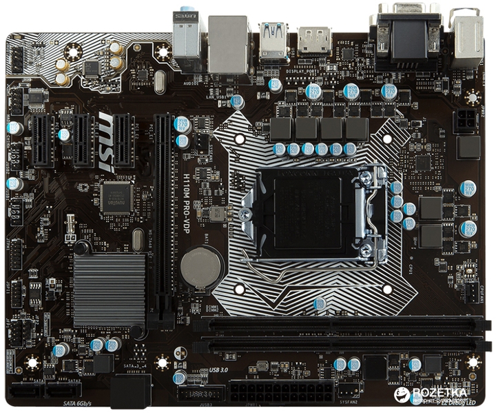 Материнская плата MSI H110M PRO-VDP (s1151, Intel H110, PCI-Ex16 ...