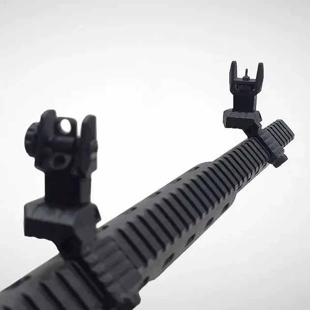 Мушка и целик 45°, DLG Tactical DLG-185, высокие, складные, на Picatinny - Фото 7 Мушка и целик 45°, DLG Tactical DLG-185, высокие, складные, на Picatinny - изображение 7