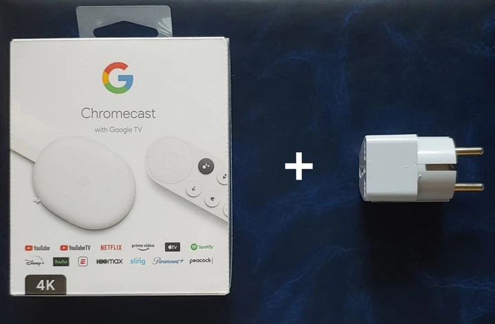 Медіаплеєр Google Chromecast TV 4K 2/8GB (білий) – фото, відгуки