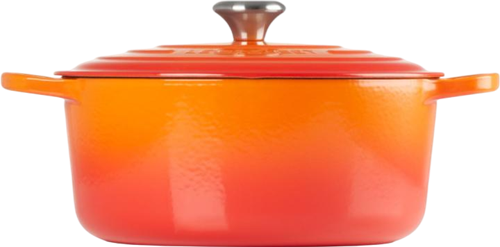 Garnek LeCreuset Signature okrągły pomarańczowy 26 cm (0024147260929) - obraz 3