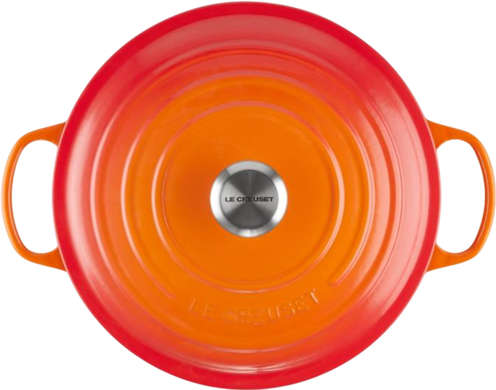 Garnek LeCreuset Signature okrągły pomarańczowy 26 cm (0024147260929) - obraz 4
