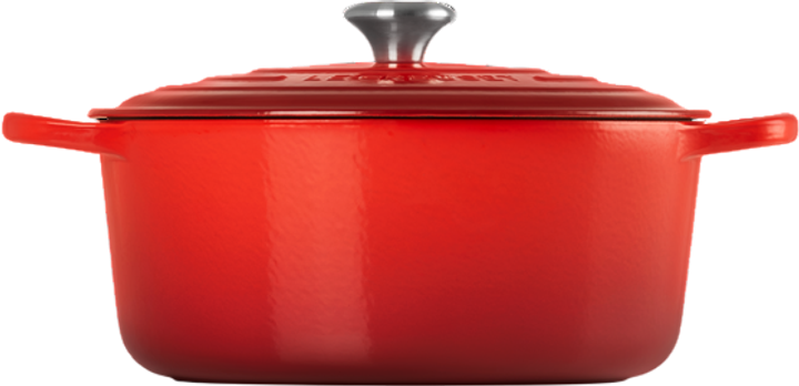 Garnek LeCreuset Signature okrągły wiśniowy 30 cm (0024147261148) - obraz 3
