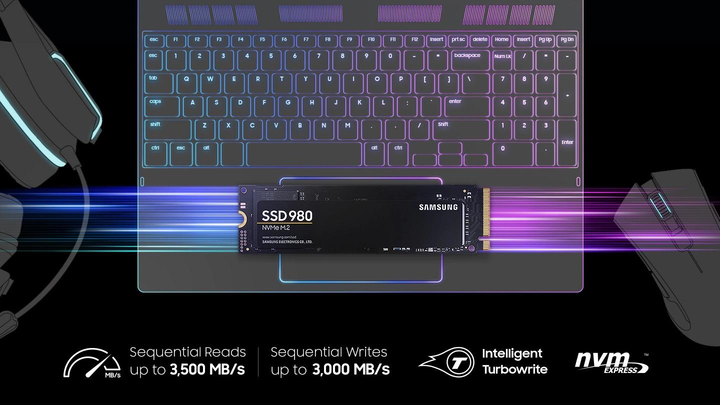 Накопичувач SSD Samsung MZ-V8V500BW M.2 500GB PCIe 3.0 980 - зображення 4