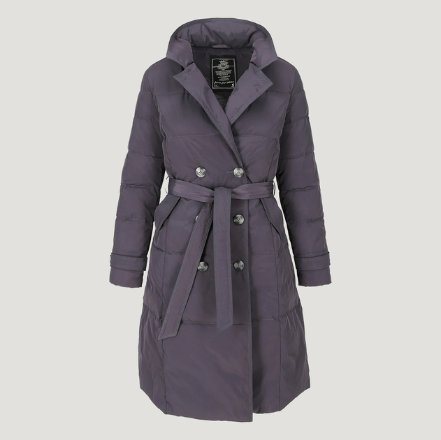 Kurtka puchowa damska długa PERSO BLH201033F 2XL Szara (5908312930419) - obraz 5