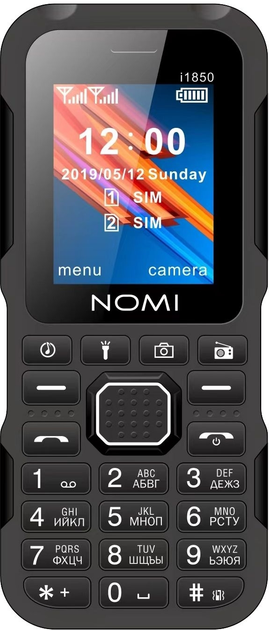 Мобільний телефон Nomi i1850 Black - зображення 2
