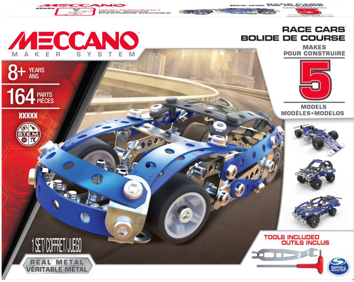 Klocki Meccano Samochód sportowy 164 elementy (0778988234624) - obraz 1