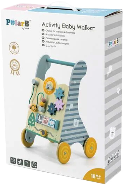 Chodzik dzieciecy na kolkach Viga Toys PolarB z deska rowerowa (6971608440281) (955555906420912) - Outlet - obraz 1