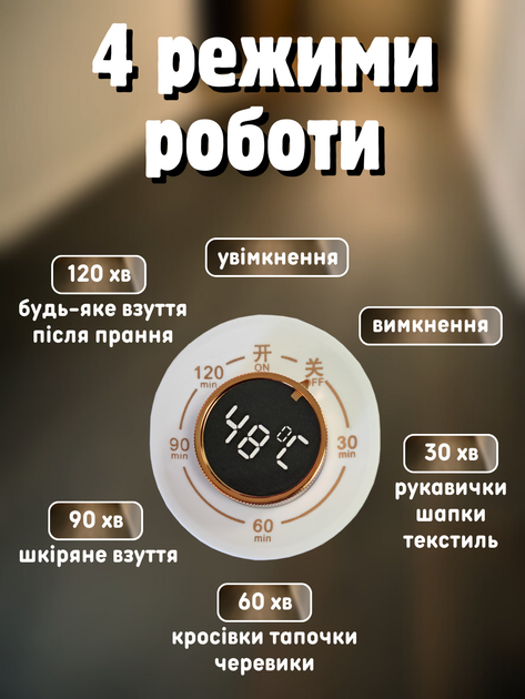 Сушилка для обуви сушка электросушилка с вентилятором таймером для противогрибковой обработки антибактериальная электрическая обувная противогрибковая напольная электросушитель для ботинок кроссовок Hechpro ТБDRY2 - Фото 3 Сушилка для обуви сушка электросушилка с вентилятором таймером для противогрибковой обработки антибактериальная электрическая обувная противогрибковая напольная электросушитель для ботинок кроссовок Hechpro ТБDRY2 - изображение 3