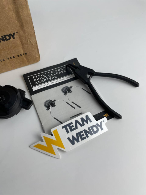 Адаптер на шолом Team Wendy для встановлення активних навушників Sordin - зображення 2